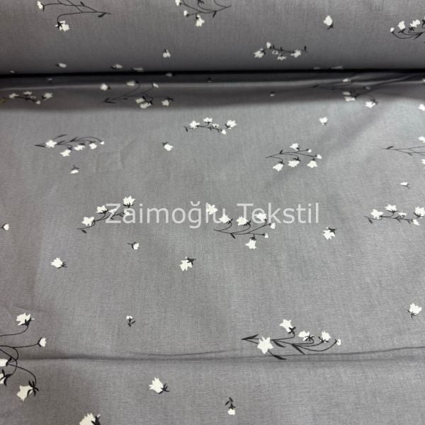 Poplin Kumaş Çiçek Desen