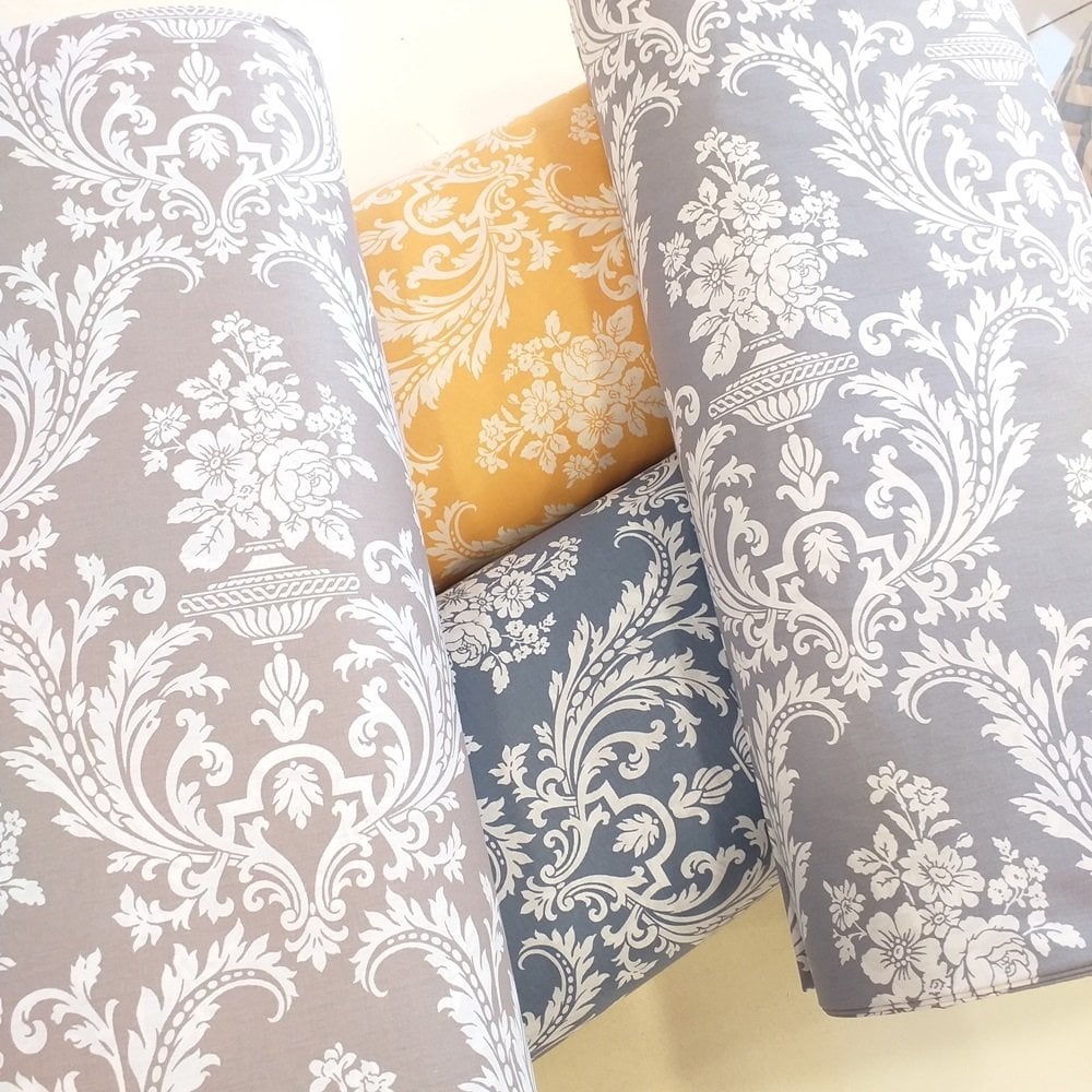 Damask Desen Poplin Kumaş