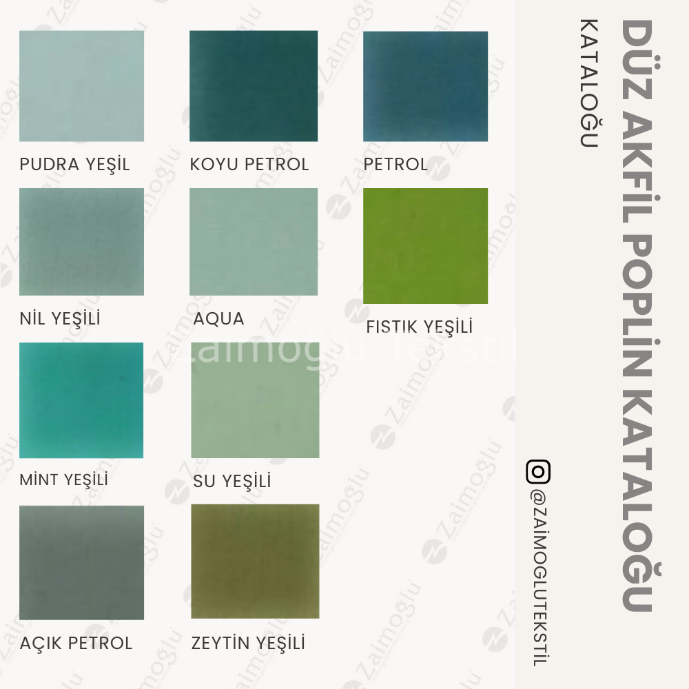 Düz Akfil Poplin Kumaş