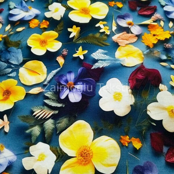Dijital 3D Reaktif Poplin Kumaş