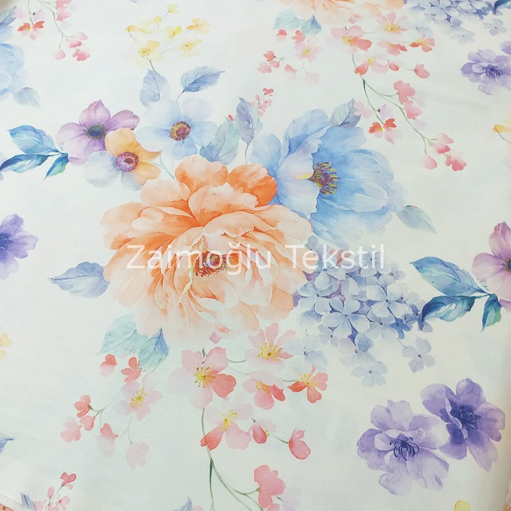Dijital 3D Pigment Poplin Kumaş