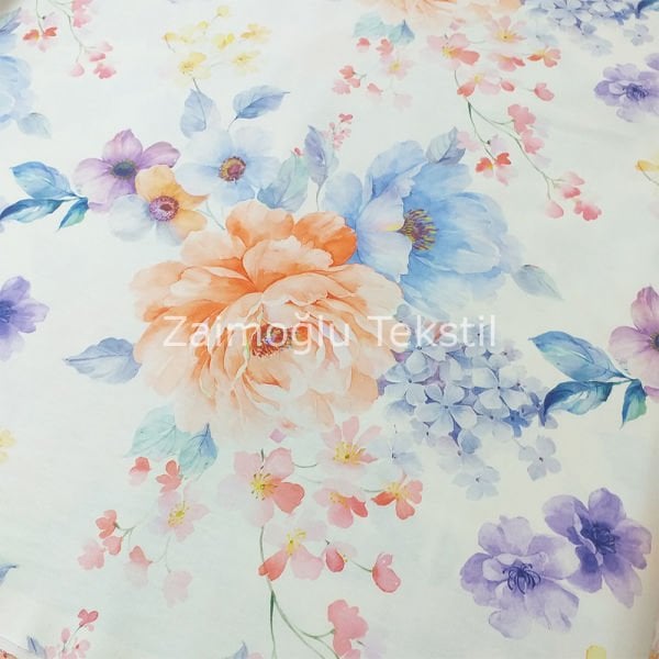 Dijital 3D Pigment Poplin Kumaş
