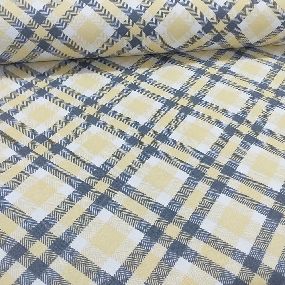 Ekose Desen Duck (Panama Keteni) kumaşı
