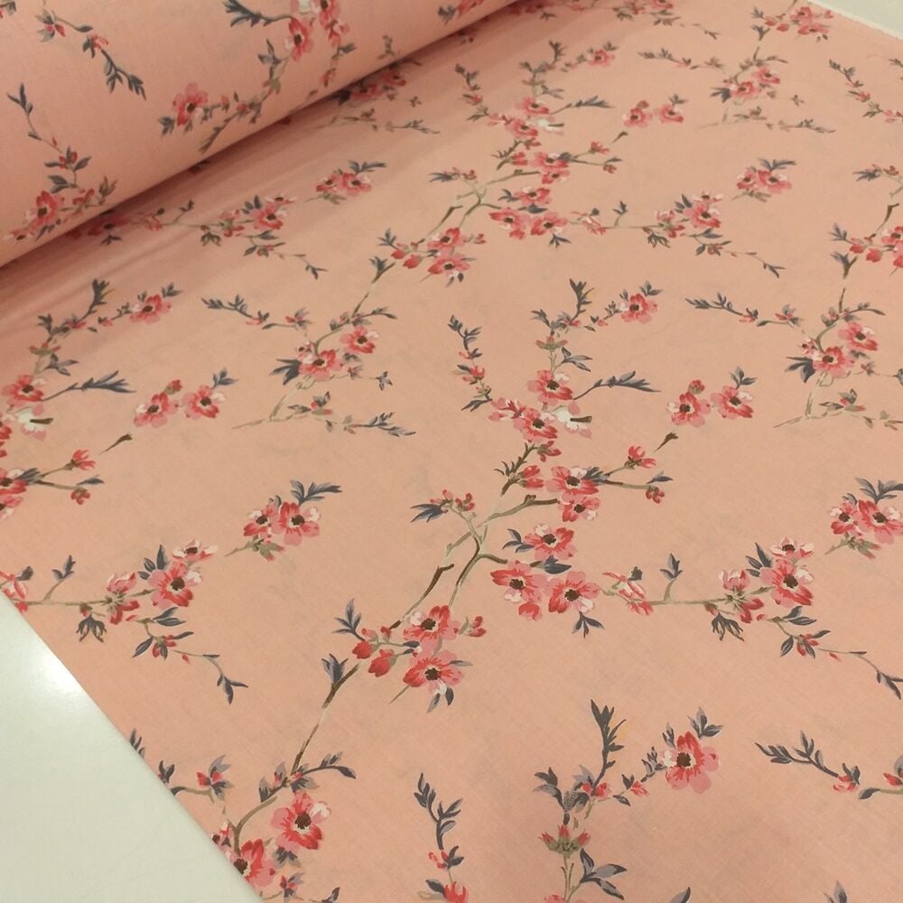 Çıtır Çiçek Desenli Poplin Kumaş
